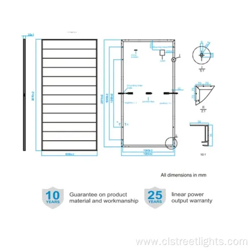 High-Efficiency 550W Ja Half Cell Solar Panel for Home Energy System